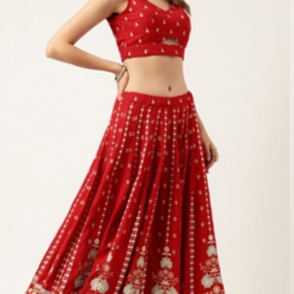 Khari Printed Lehenga, Blouse & Duppatta - Picture 6 of 8